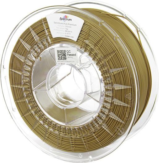 Actual product image 3D Filament / PLA Premium / 1,75mm / Golden Line / Gold / 1kg (PLA, 1.75 mm, 1000 g, Gold)