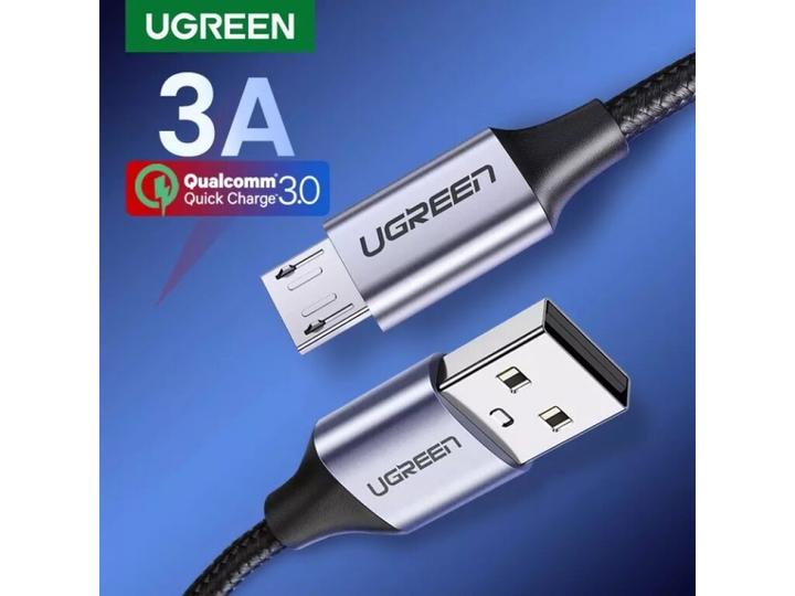 Actual product image Ugreen MicroUSB nylon stable (0.25 m, USB 2.0)