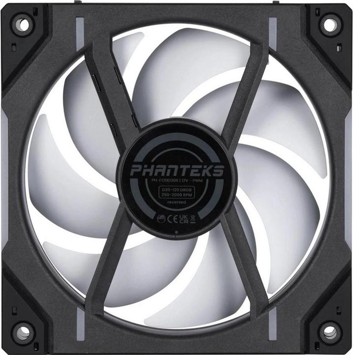 Actual product image Phanteks D30 PWM Reverse Airflow (120 mm, 1 x)