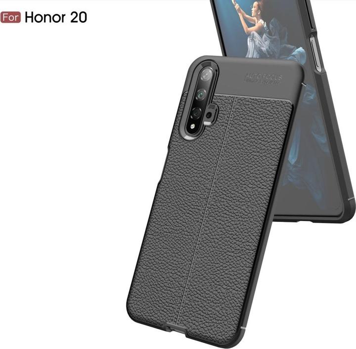 Actual product image Screenguard Honor 20 Cover Leather Design TPU Cover (Fee 20)
