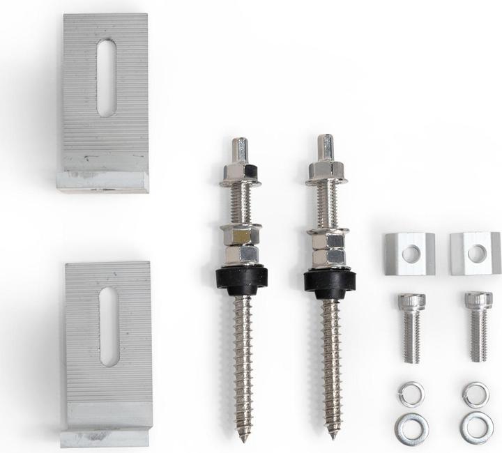 Actual product image Autosolar Fastening set for corrugated eternit / corrugated sheet metal - 2 (Solar system mounting material)