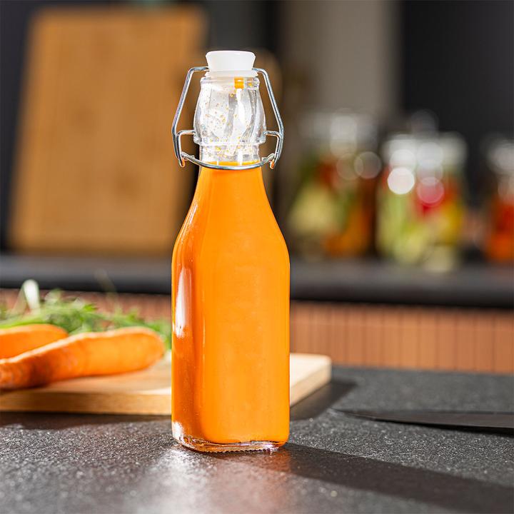 Produktbild Chef BÃ¼gelflasche aus Glas, vierkantig, 250ml (0.25 l)