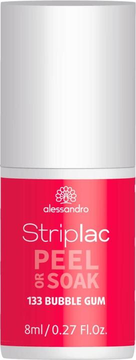Actual product image Alessandro Striplac Peel or Soak Bubble Gum 8 ml (133 Bubble gum, Peelable nail polish)