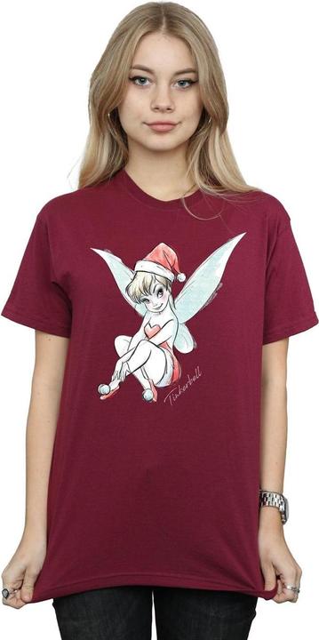 Immagine prodotto Disney Tinkerbell Christmas Fairy Maglietta Ampia Donna (XXL)