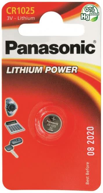 Actual product image Panasonic Lithium Power CR1025 (1 pcs., CR1025, 30 mAh)