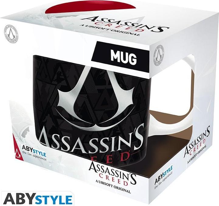 Immagine prodotto ABYstyle Assassin's Creed Tazza 320ml Subli : Crest Black & Red (320 ml, 1 x)