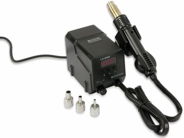 Actual product image Daytools LS-8908 soldering station, hot air LED display, 300 W, adjustable, 3 nozzles