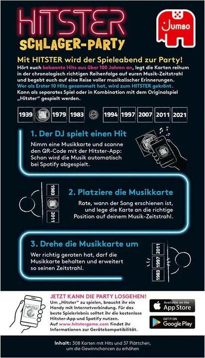 Immagine prodotto Jumbo Hitster Schlager Party, d (Tedesco)