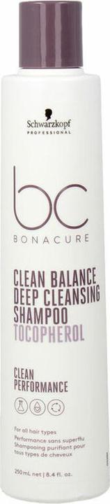 Schwarzkopf Revitalisierendes Shampoo Bonacure Clean Balance Tocopherol (250 ml) (250 ml, Flüssiges Shampoo)