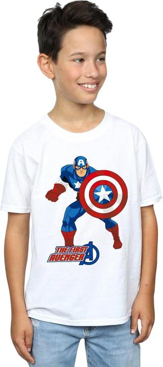 Actual product image Boys Captain America The First Avenger T-Shirt (140, 146)