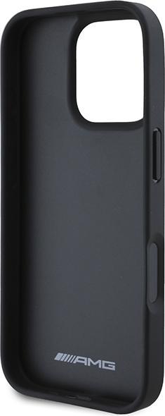 Produktbild Mercedes AMG AMHCP16LGSEBK iPhone 16 Pro 6.3" czarny/black hardcase Leather Debossed Lines Black Logo (Apple iPhone 16 Pro)
