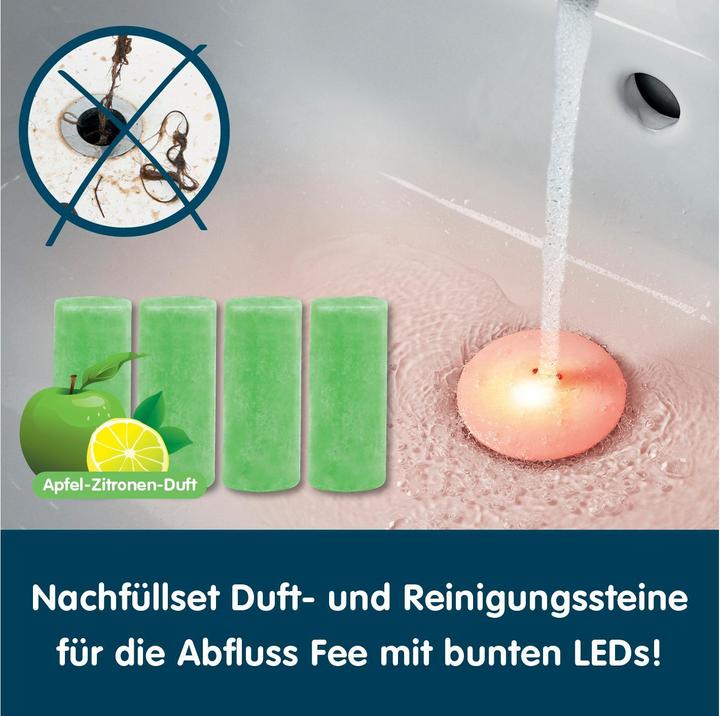 Image du produit Abfluss-Fee Pierre à parfum pomme-citron 4 pièces