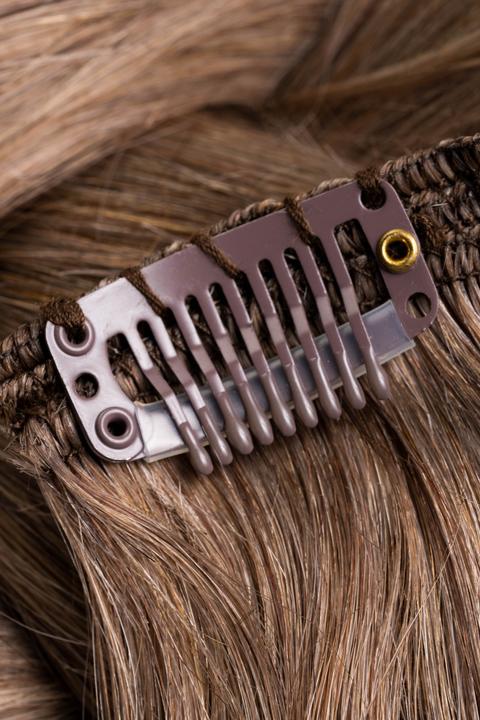 Produktbild Hair2you Basic Clip in Extensions Hellbraun (Hellbraun, 71 cm)