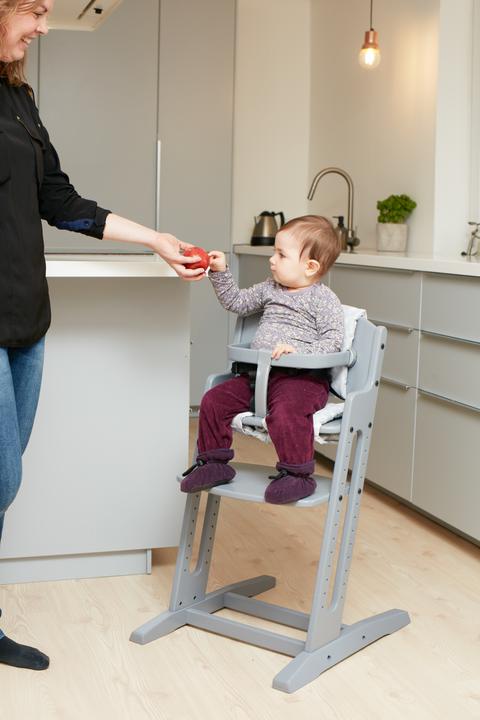 Actual product image Baby Dan DanChair Traditional High Chair Hard Seat Grey (Highchair)