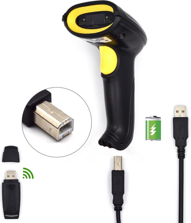 Actual product image Ewent Escaner Laser De Codigos De Barras Inalambrico