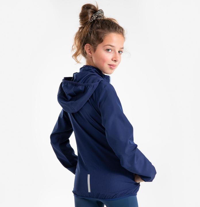 Actual product image Kiprun Laufjacke Kinder winddicht - Wind Jacket marineblau/grau (164)
