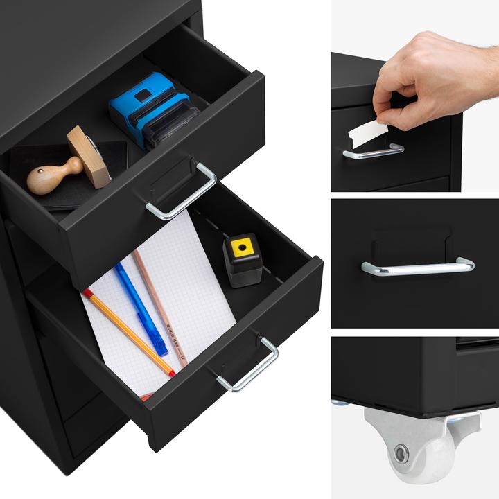 Image du produit tectake Caisson de bureau (41 x 28 x 69 cm)
