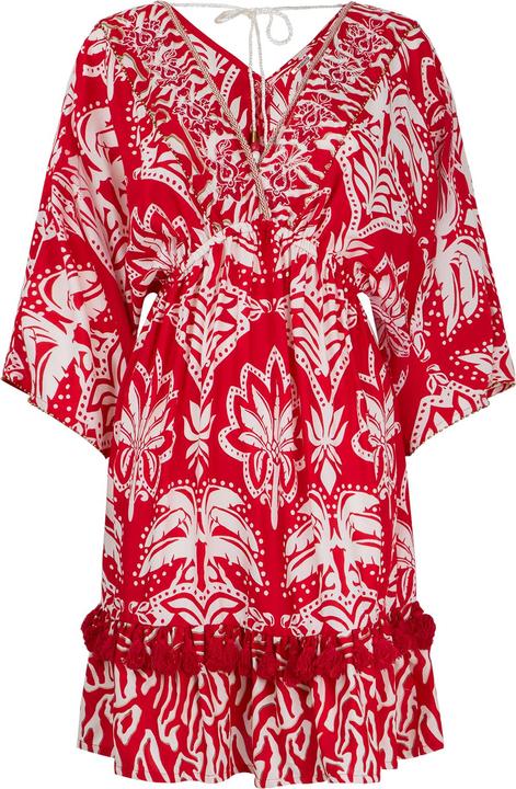Joe Browns Batwing Sleeve Wrap Front Tassel Tunic Dress (42)