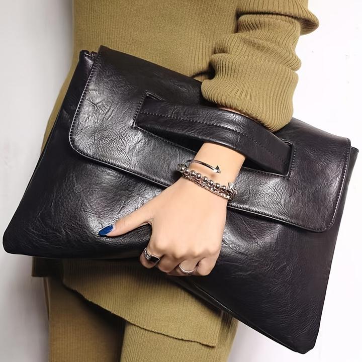 Produktbild Only-Bags.Store Mode grosse Kapazität Clutch, PU-Leder-Kartenetui, Casual Aktentasche & Umschlag Geldbörse