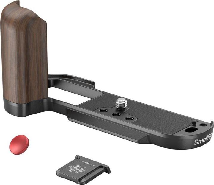 Actual product image SmallRig 4784 Wooden L Shape Grip for X T50 (Black) (Cage)
