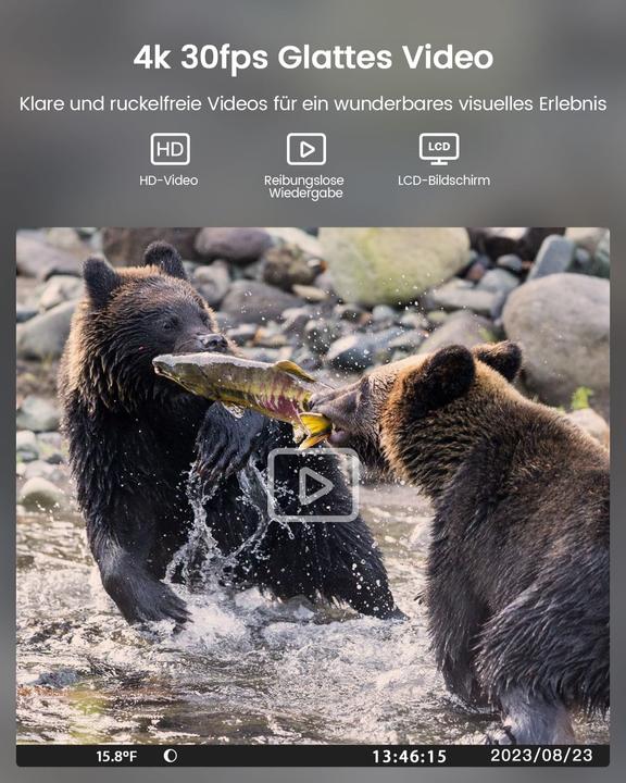 Produktbild UsoGood 4K Wildkamera mit Bewegungsmelder & Nachtsicht (TC30)