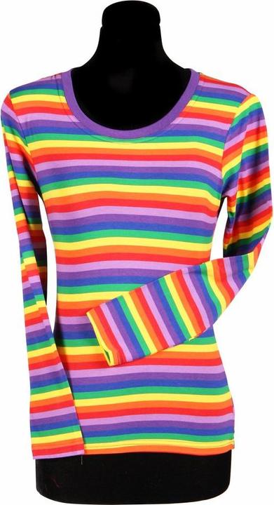 Actual product image Thetru Damen Ringelshirt langarm bunt – alltagstauglich (4XL)