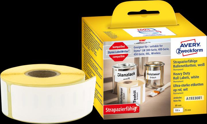 Actual product image Avery sal labels (roll) 89 x 25 mm foil 1 set