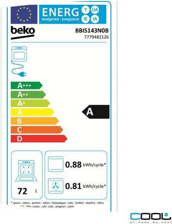 Energy Label Beko BBIS143N0B