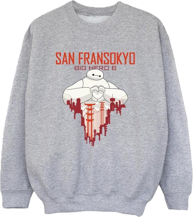 Immagine prodotto Disney Big Hero 6 Baymax San Fransokyo Heart Felpa Ragazzi (152, 158)