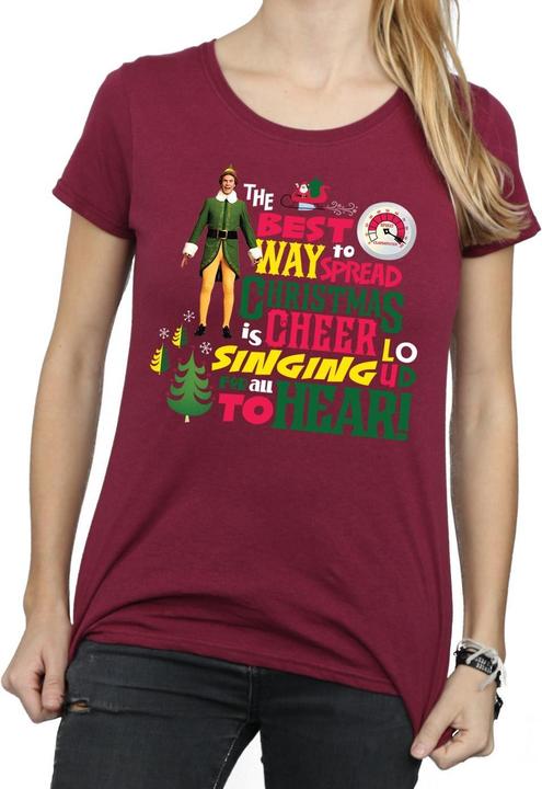 Immagine prodotto Elf Christmas Cheer Maglietta Donna (XL)