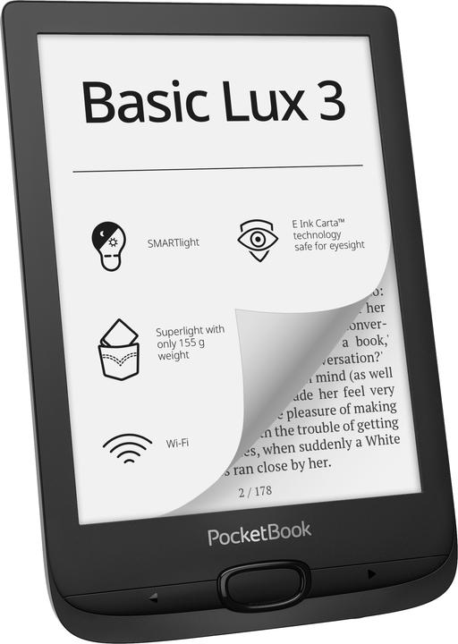 Produktbild PocketBook Basic Lux 3 (6", 8 GB, Schwarz)