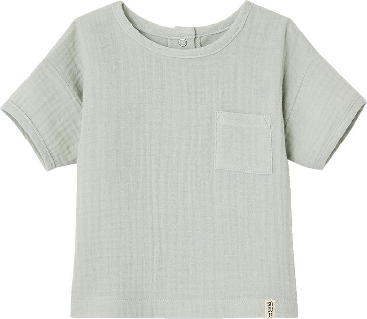 Vertbaudet Baby T-Shirt mit Materialmix (86)