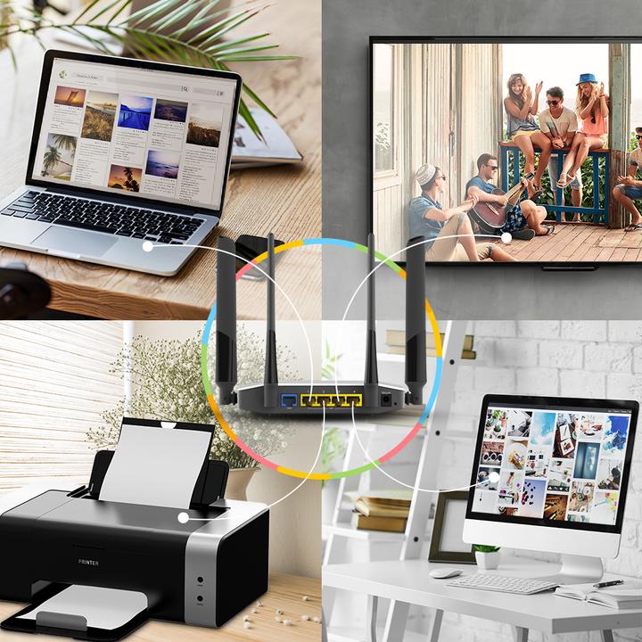 Actual product image Zyxel NBG6604 AC1200 Dual-Band Wireless Router