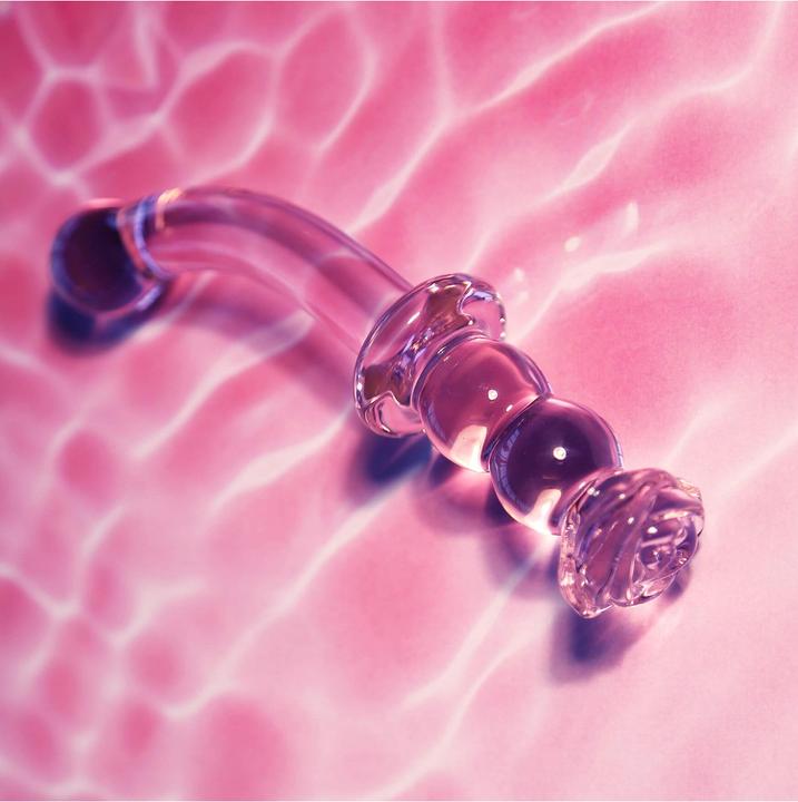 Immagine prodotto Dream Toys Glaze Glass - Dildo G-Spot con bocciolo di rosa