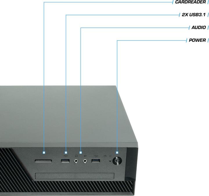 Produktbild Kiebel Micro X 12 (Intel Core i7-12700, 32 GB, 500 GB, UHD Graphics 770)