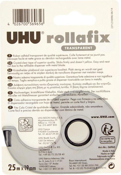 Produktbild UHU Klebeband Transparent (L x B)