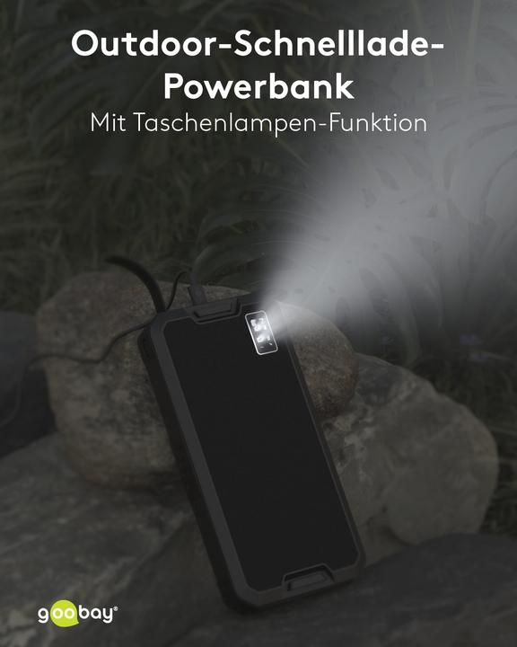 Actual product image Goobay QC/PD Solar (20000 mAh, 18 W, 74 Wh)