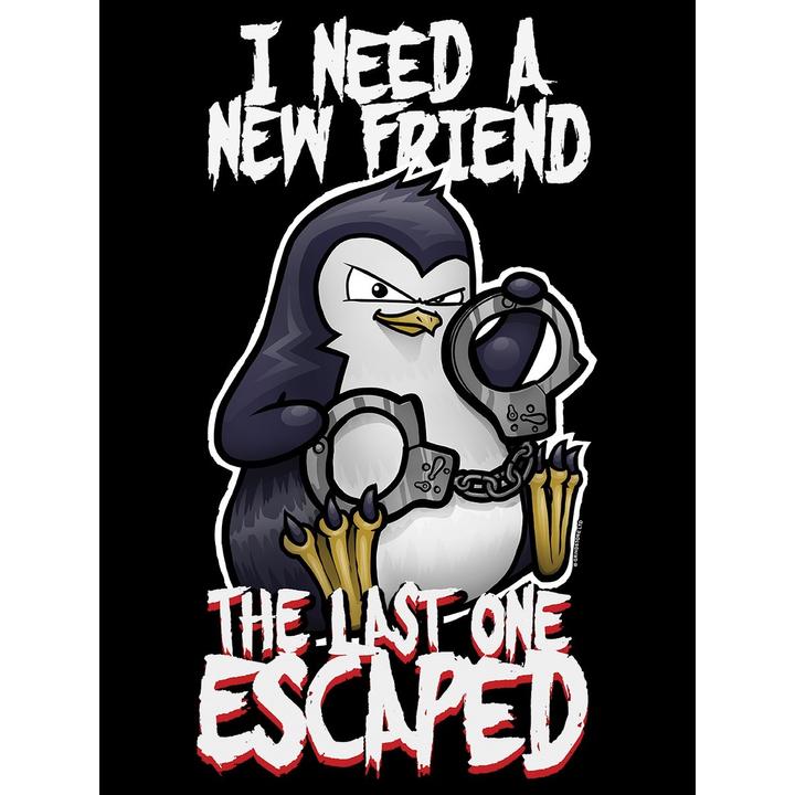 Produktbild Psycho Penguin TShirt I Need A New Friend (XXL)
