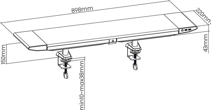 Image du produit myWall Rack pour moniteur de jeu Hyper (Tables)