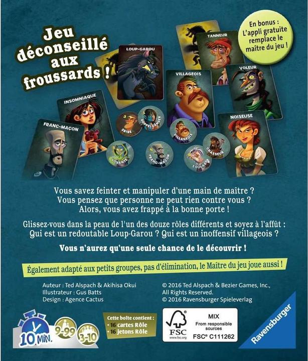 Actual product image Ravensburger Loup garou pour une nuit (French)