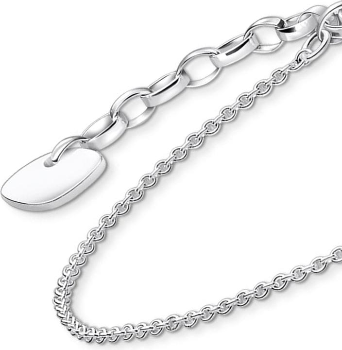 Produktbild Thomas Sabo Armband mit weissem Zirkonia-Tropfen Silber (19 cm, 925er Silber)