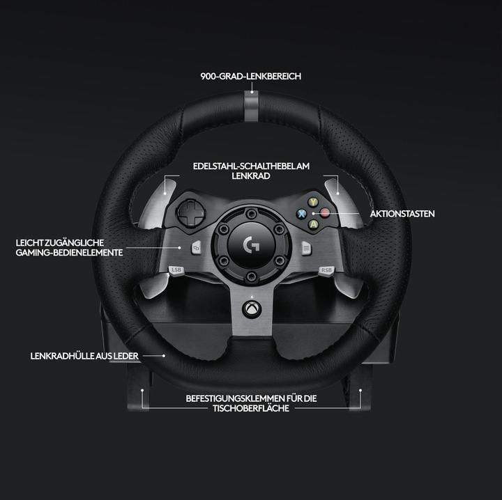 Actual product image Logitech G G920 Driving Force (Xbox, PC) (PC, Xbox One X, Xbox Series X, Xbox One S, Xbox Series S)