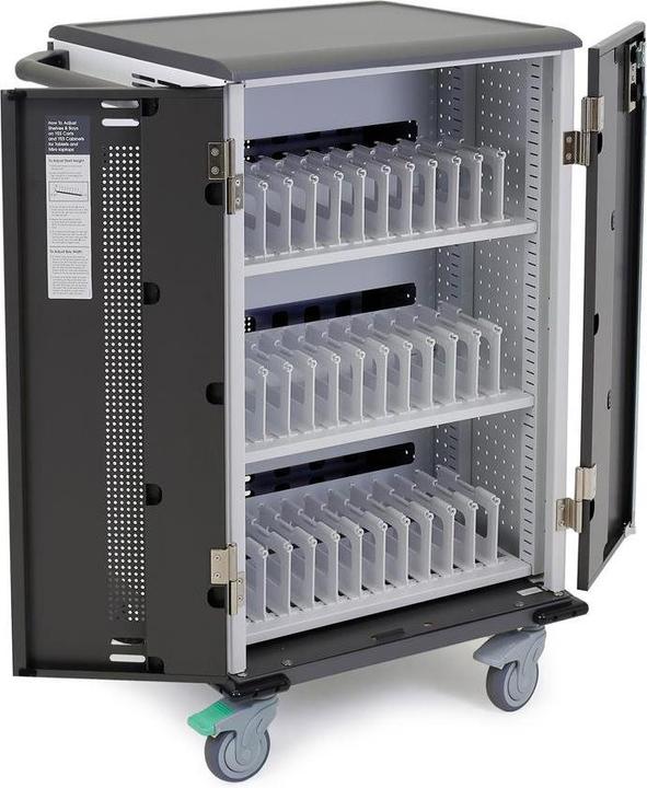 Actual product image Ergotron YESMOR36 Charging Cart for Mini-laptops Chromebooks tablets and laptops