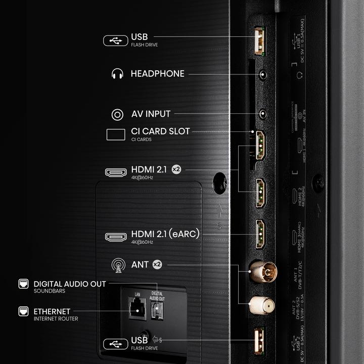 Produktbild Hisense TV 50U6NQ (50", QNED, 4K, 2024)