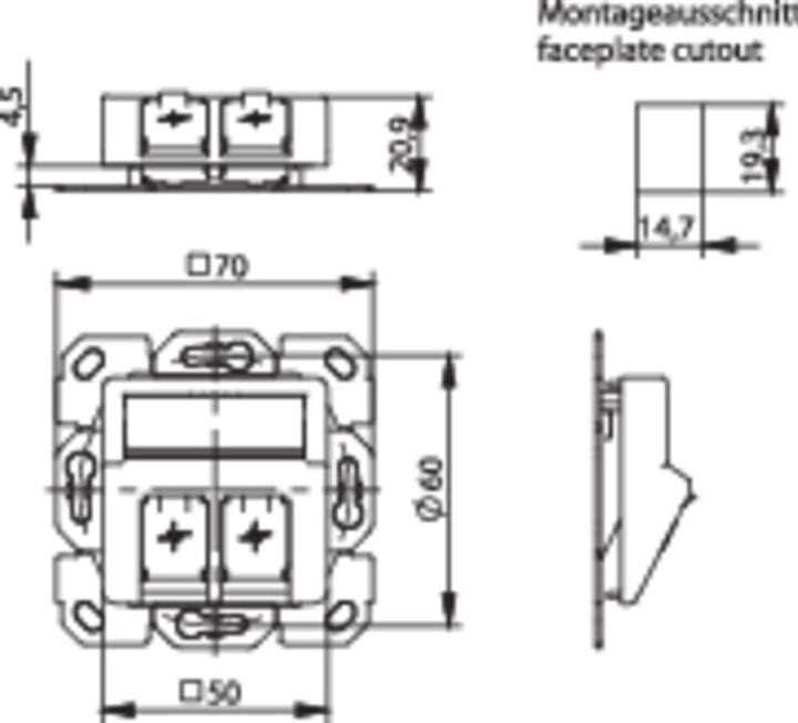 Actual product image Telegärtner Cable duct junction box