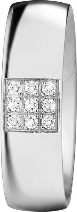 Immagine prodotto Xen Anello a fascia Pavèe con 9 brillanti 0,09 ct. TW/Si pol. (54)