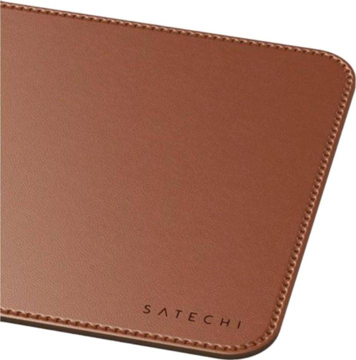 Actual product image Satechi Vegan-Leather Premium Mouse Pad Brown