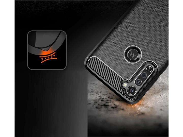 Actual product image Screenguard Motorola Moto G Pro Cover Carbon Brushed Soft TPU (Motorola Moto G Pro)