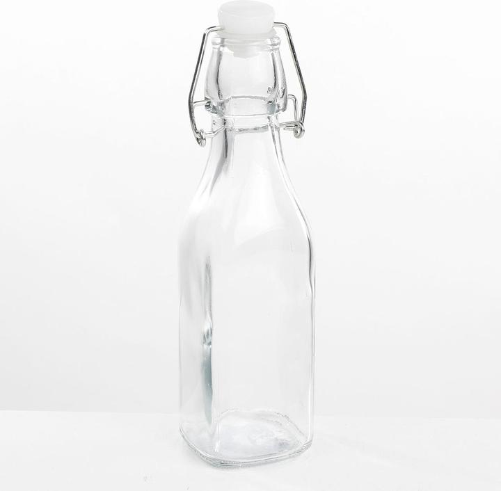 Produktbild Chef BÃ¼gelflasche aus Glas, vierkantig, 250ml (0.25 l)