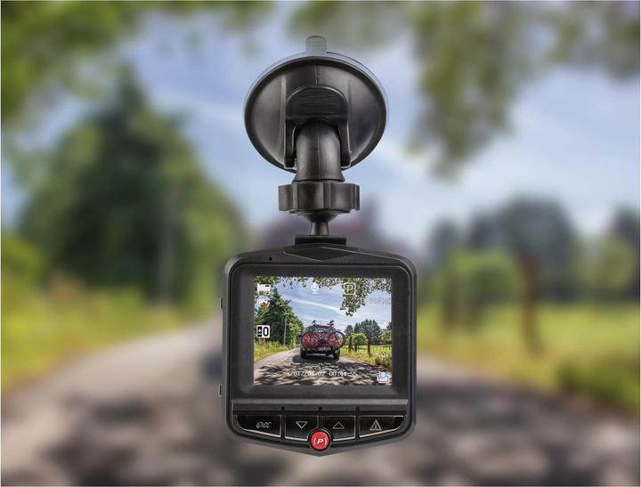 Produktbild Eufab KFZ Dashboard Kamera (Nachtsicht, Akku, Beschleunigungssensor, GPS-Empfänger, Bluetooth, Eingebautes Mikrofon, WLAN, Eingebautes Display, Full HD)